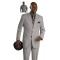 E. J. Samuel Black Striped Suit M2624